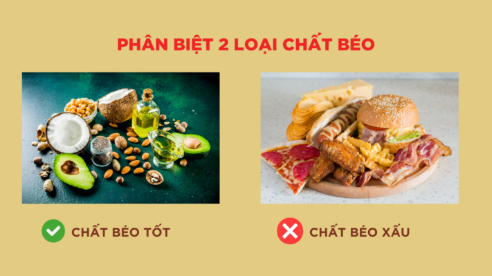Chế độ dinh dưỡng và tập luyện cho các bạn học sinh 12 phan biet chat beo xau va chat beo tot